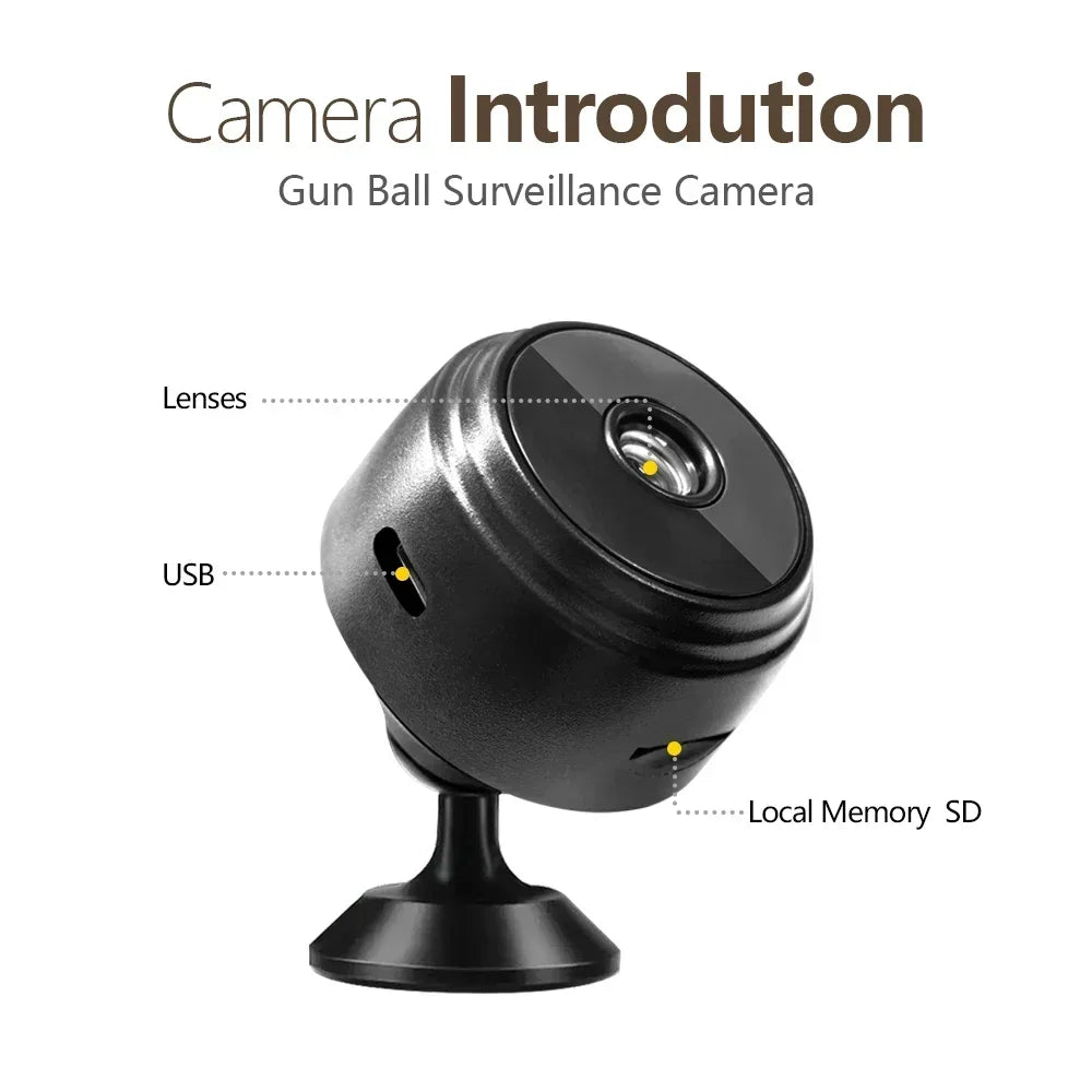 mini caméras HD 1080P de surveillance intelligente pour la maison
